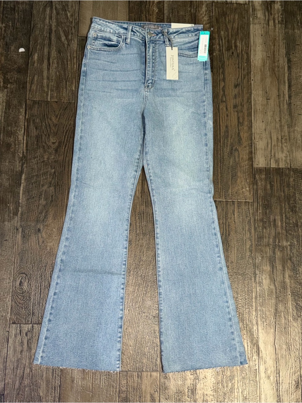 Just USA Light Wash High-Rise Flare Jeans